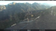 Archived image Webcam middle station Alpe di Lusia Moena 07:00