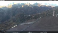 Archived image Webcam middle station Alpe di Lusia Moena 07:00
