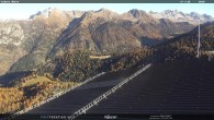 Archived image Webcam middle station Alpe di Lusia Moena 09:00