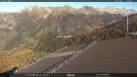 Archived image Webcam middle station Alpe di Lusia Moena 11:00