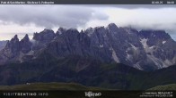 Archiv Foto Webcam Fassatal - San Pelegrino - Ankunft des Sesselliftes "Cavia-Col Margherita" 06:00