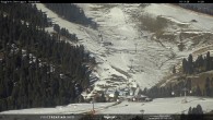 Archived image Webcam Val di Fiemme - Obereggen chairlift 11:00