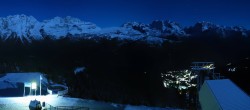 Archived image Webcam Panoramic view Madonna di Campiglio: Pradalago 01:00