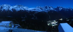 Archived image Webcam Panoramic view Madonna di Campiglio: Pradalago 23:00