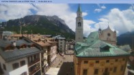Archived image Webcam Cortina d&#39;Ampezzo: Pedestrian zone 13:00