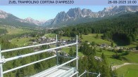 Archived image Webcam Cortina d&#39;Ampezzo: View from ski jump area 09:00