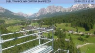 Archived image Webcam Cortina d&#39;Ampezzo: View from ski jump area 11:00