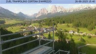 Archived image Webcam Cortina d&#39;Ampezzo: View from ski jump area 15:00