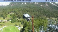 Archived image Webcam Cortina d&#39;Ampezzo: View from ski jump area 12:00