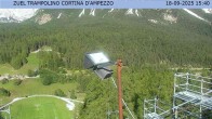 Archived image Webcam Cortina d&#39;Ampezzo: View from ski jump area 15:00