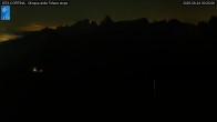 Archived image Webcam Cortina d&#39;Ampezzo: World Cup slope from Rifugio Duca d&#39;Aosta 23:00
