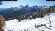Archived image Webcam Cortina d&#39;Ampezzo: World Cup slope from Rifugio Duca d&#39;Aosta 09:00