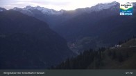 Archived image Webcam Mountain view from the Kreuzkogel (1880m) 06:00