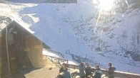 Archiv Foto Webcam Ohau Snowfields: Blick auf die Skihütte 11:00