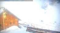 Archiv Foto Webcam Ohau Snowfields: Blick auf die Skihütte 05:00