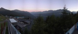 Archived image Webcam Panoramic view See - Top Station Medrigjoch 05:00