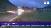 Archived image Webcam Faschina Pass, base station "Stafelalpbahn" 05:00