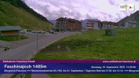 Archived image Webcam Faschina Pass, base station "Stafelalpbahn" 13:00