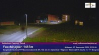 Archived image Webcam Faschina Pass, base station "Stafelalpbahn" 01:00