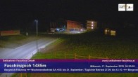 Archived image Webcam Faschina Pass, base station "Stafelalpbahn" 03:00