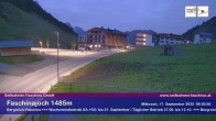 Archived image Webcam Faschina Pass, base station "Stafelalpbahn" 05:00
