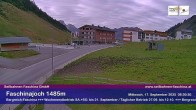 Archived image Webcam Faschina Pass, base station "Stafelalpbahn" 07:00
