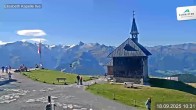 Archived image Webcam Schmittenhöhe: View Chapel 09:00