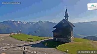 Archived image Webcam Schmittenhöhe: View Chapel 15:00