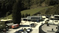 Archiv Foto Webcam Almenwelt Lofer: Blick auf die Talstation der Almbahn 1 08:00