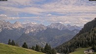 Archiv Foto Webcam Almenwelt Lofer: Blick nach Osten zu den Berchtesgadener Alpen 13:00