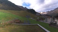 Archiv Foto Webcam Obergurgl: Blick zur Piste vom Hotel Edelweiss & Gurgl 08:00