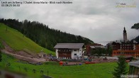 Archiv Foto Webcam Lech am Arlberg: Ausblick Chalet Anna Maria zur Piste 05:00