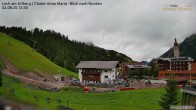 Archiv Foto Webcam Lech am Arlberg: Ausblick Chalet Anna Maria zur Piste 11:00