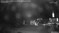 Archived image Webcam Chalet Anna Maria in Lech 23:00