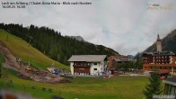 Archiv Foto Webcam Lech am Arlberg: Ausblick Chalet Anna Maria zur Piste 15:00