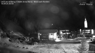 Archiv Foto Webcam Lech am Arlberg: Ausblick Chalet Anna Maria zur Piste 19:00