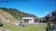 Archiv Foto Webcam Lech am Arlberg: Ausblick Chalet Anna Maria zur Piste 11:00