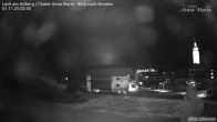 Archiv Foto Webcam Lech am Arlberg: Ausblick Chalet Anna Maria zur Piste 01:00