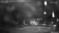 Archiv Foto Webcam Lech am Arlberg: Ausblick Chalet Anna Maria zur Piste 23:00