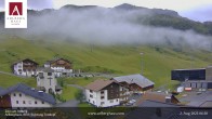 Archiv Foto Webcam Hotel Arlberghaus in Zürs mit Blick auf den Weltcuphang 05:00