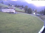 Archived image Webcam Innerwengen: finish area of Lauberhornrace 07:00
