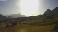 Archiv Foto Webcam Jägeralpe: Blick Biberkopf und Wartherhorn 07:00