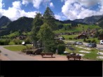 Archiv Foto Webcam Adelboden: Blick Hotel Alpina zum Weltcuphang 11:00