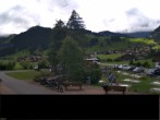 Archiv Foto Webcam Adelboden: Blick Hotel Alpina zum Weltcuphang 13:00