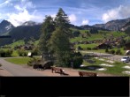 Archiv Foto Webcam Adelboden: Blick Hotel Alpina zum Weltcuphang 11:00