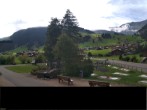 Archiv Foto Webcam Adelboden: Blick Hotel Alpina zum Weltcuphang 13:00