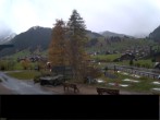 Archiv Foto Webcam Adelboden: Blick Hotel Alpina zum Weltcuphang 11:00
