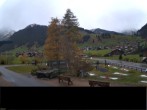 Archiv Foto Webcam Adelboden: Blick Hotel Alpina zum Weltcuphang 13:00