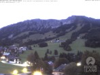Archiv Foto Webcam Oberjoch: Blick vom Familux Resort aufs Skigebiet am Iseler 05:00