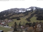 Archiv Foto Webcam Oberjoch: Blick vom Familux Resort aufs Skigebiet am Iseler 13:00